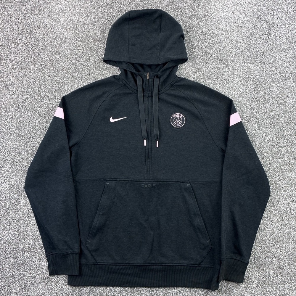 Nike‎ Paris Saint-Germain PSG Hoodie Men's Medium Dry Fit Fleece Zip CV9941-010